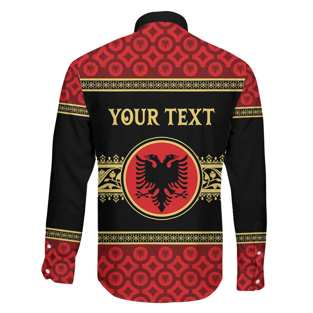 Personalized Albania Eagle Family Matching Puletasi and Hawaiian Shirt Red and Black Heritage - Wonder Print Shop