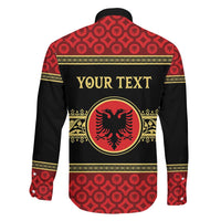 Personalized Albania Eagle Family Matching Summer Maxi Dress and Hawaiian Shirt Red and Black Heritage - Wonder Print Shop