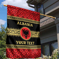 Personalized Albania Eagle Garden Flag Red and Black Heritage - Wonder Print Shop