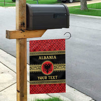 Personalized Albania Eagle Garden Flag Red and Black Heritage - Wonder Print Shop