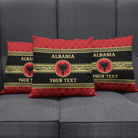 Personalized Albania Eagle Pillow Cover Red and Black Heritage - Wonder Print Shop