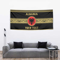 Personalized Albania Eagle Tapestry Red and Black Heritage - Wonder Print Shop