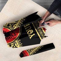 Personalized Albania Eagle Umbrella Red and Black Heritage - Wonder Print Shop