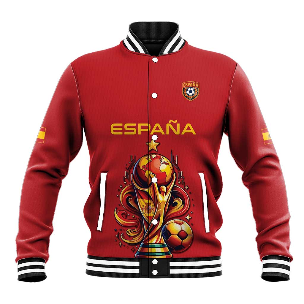 Custom World Football 2026 Spain Baseball Jacket Road To Champions Dream - Wonder Print Shop