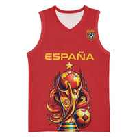 Custom World Football 2026 Spain Basketball Jersey Road To Champions Dream - Wonder Print Shop