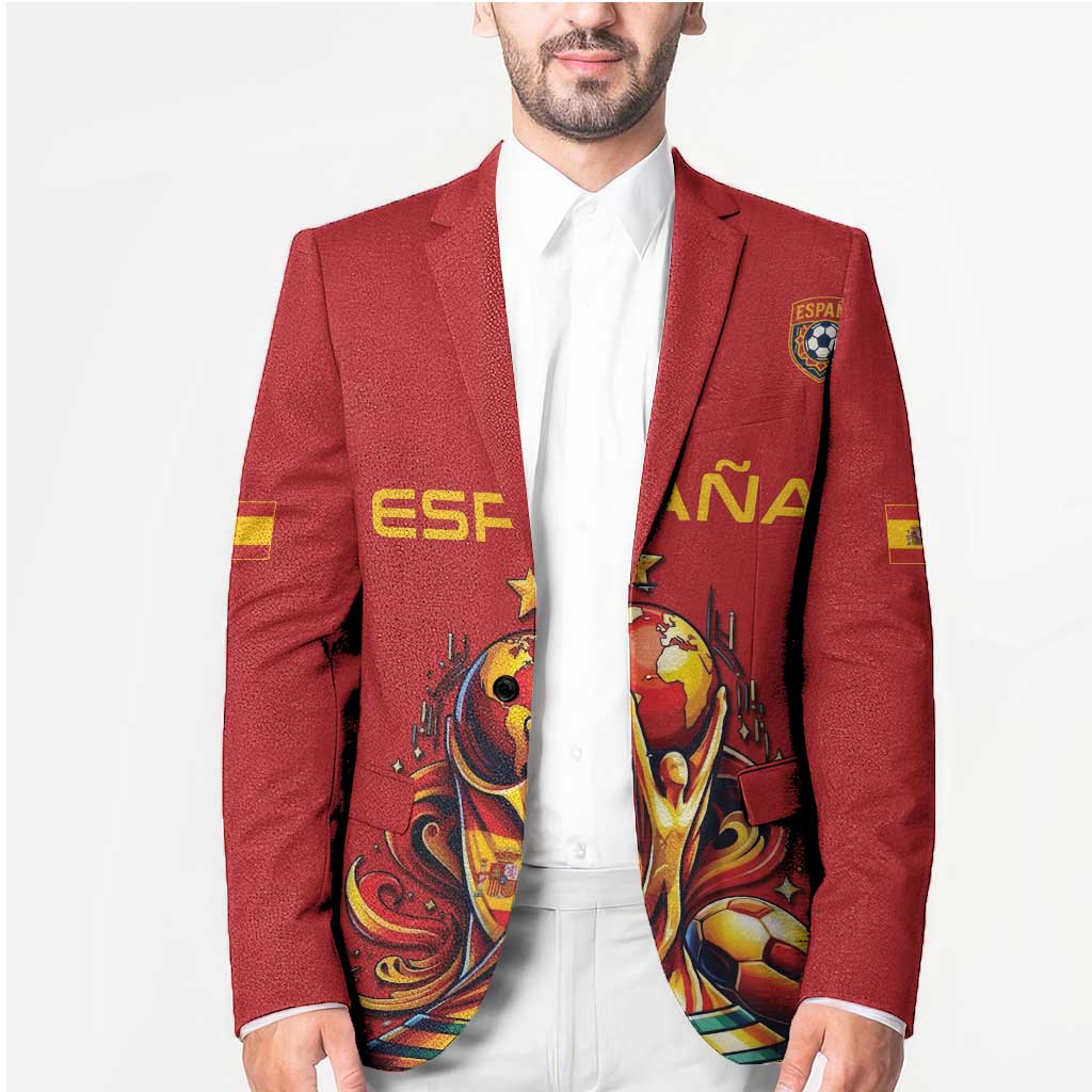 Custom World Football 2026 Spain Blazer Road To Champions Dream - Wonder Print Shop