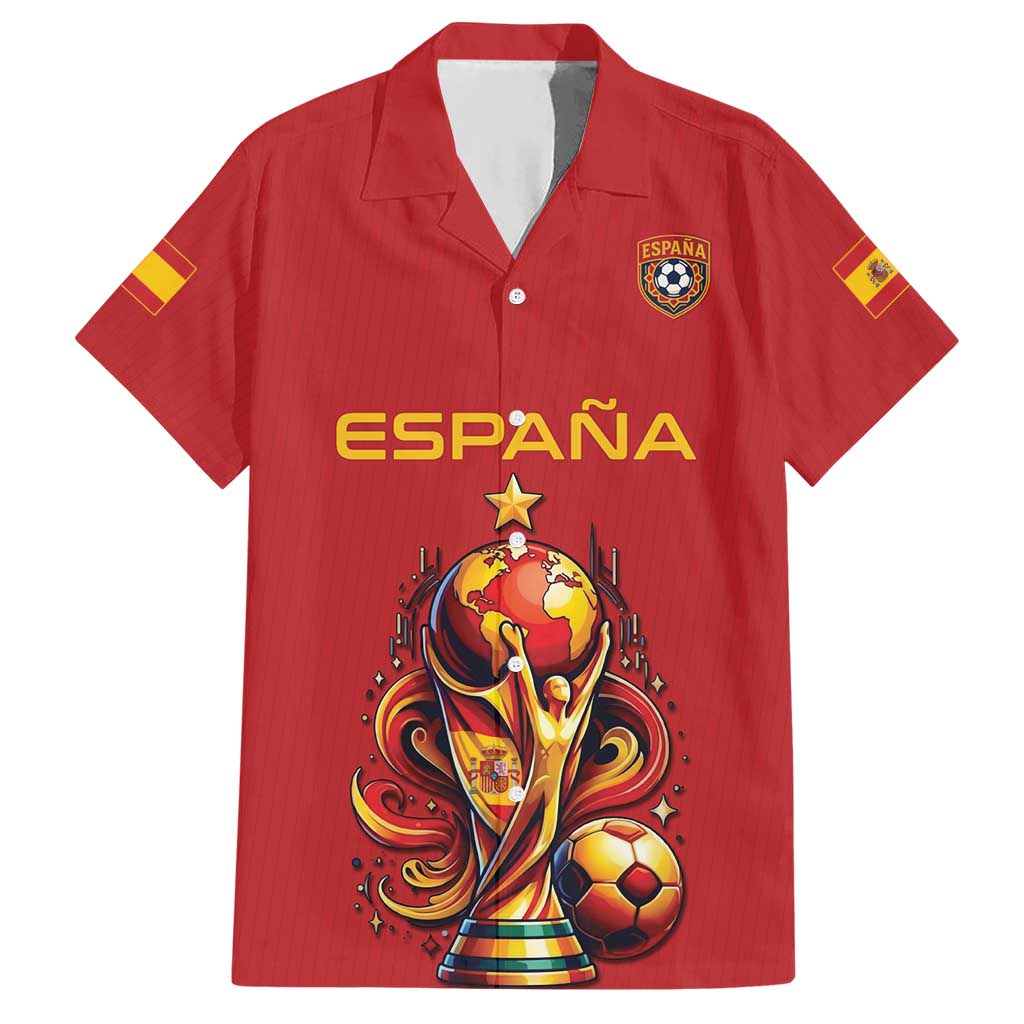 Custom World Football 2026 Spain Hawaiian Shirt Road To Champions Dream - Wonder Print Shop