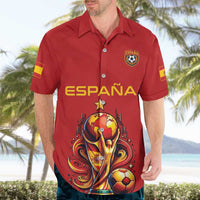 Custom World Football 2026 Spain Hawaiian Shirt Road To Champions Dream - Wonder Print Shop