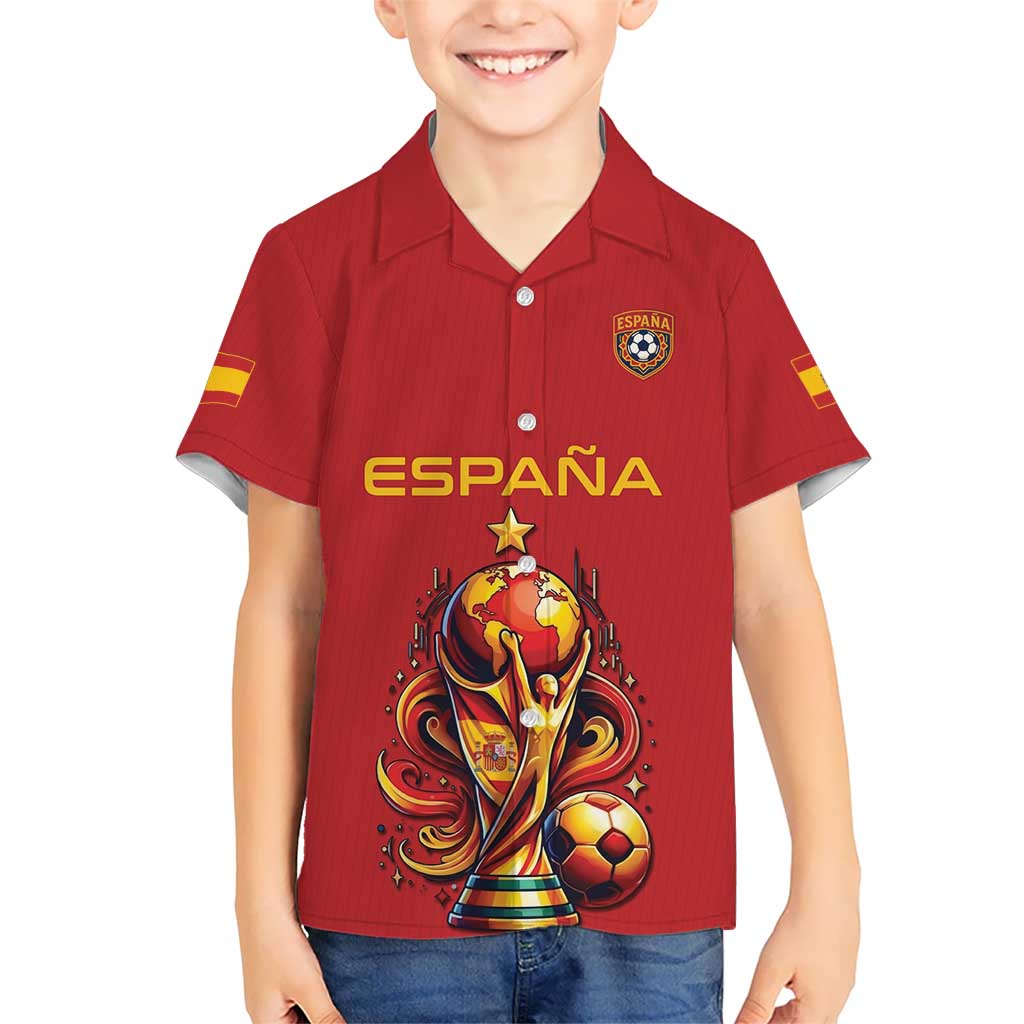 Custom World Football 2026 Spain Hawaiian Shirt Road To Champions Dream - Wonder Print Shop