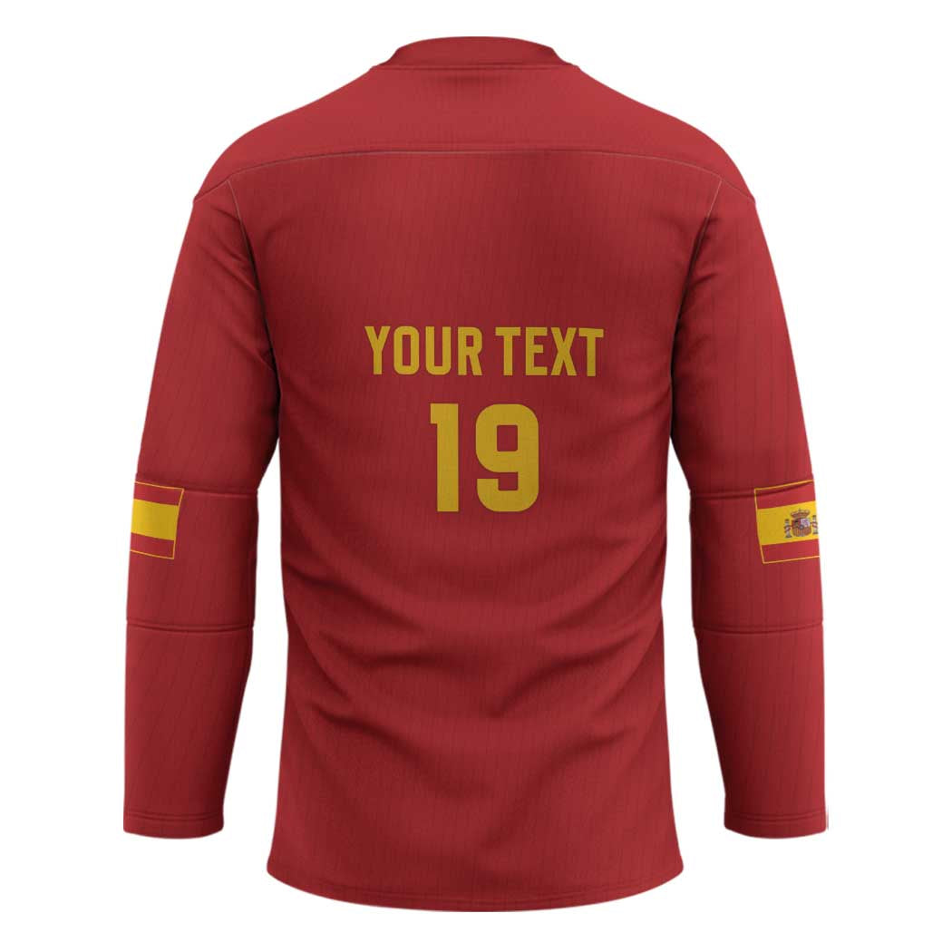 Custom World Football 2026 Spain Hockey Jersey Road To Champions Dream - Wonder Print Shop