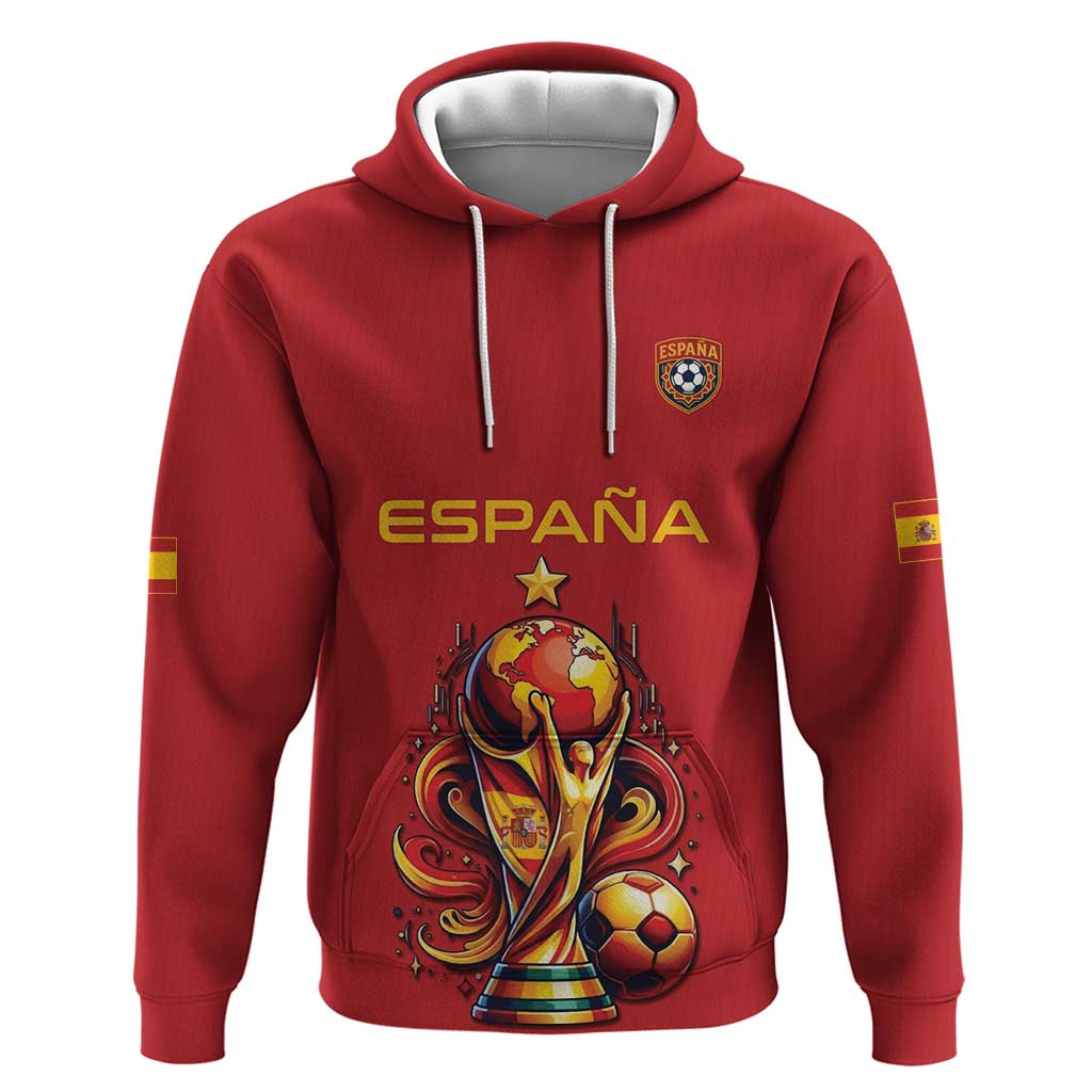 Custom World Football 2026 Spain Hoodie Road To Champions Dream - Wonder Print Shop