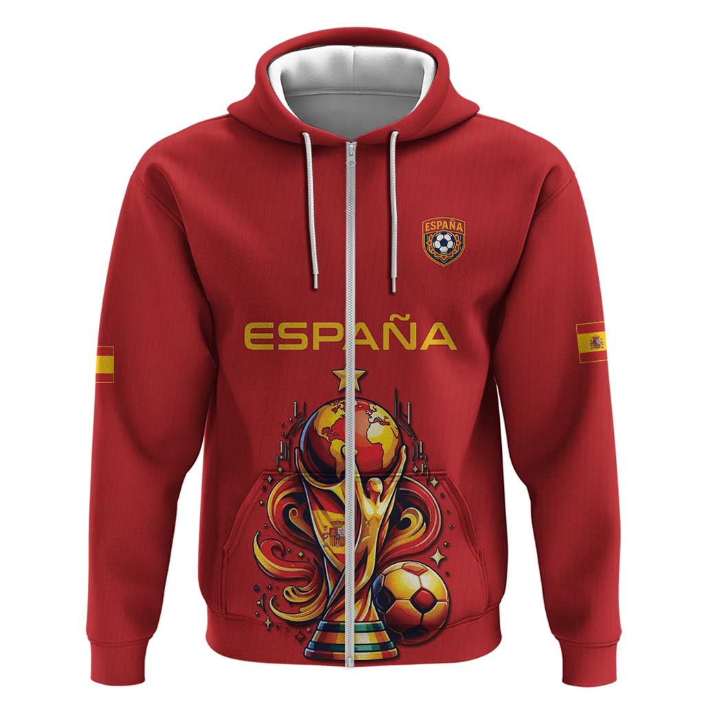 Custom World Football 2026 Spain Hoodie Road To Champions Dream - Wonder Print Shop