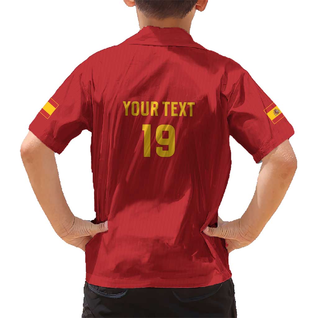 Custom World Football 2026 Spain Kid Hawaiian Shirt Road To Champions Dream - Wonder Print Shop