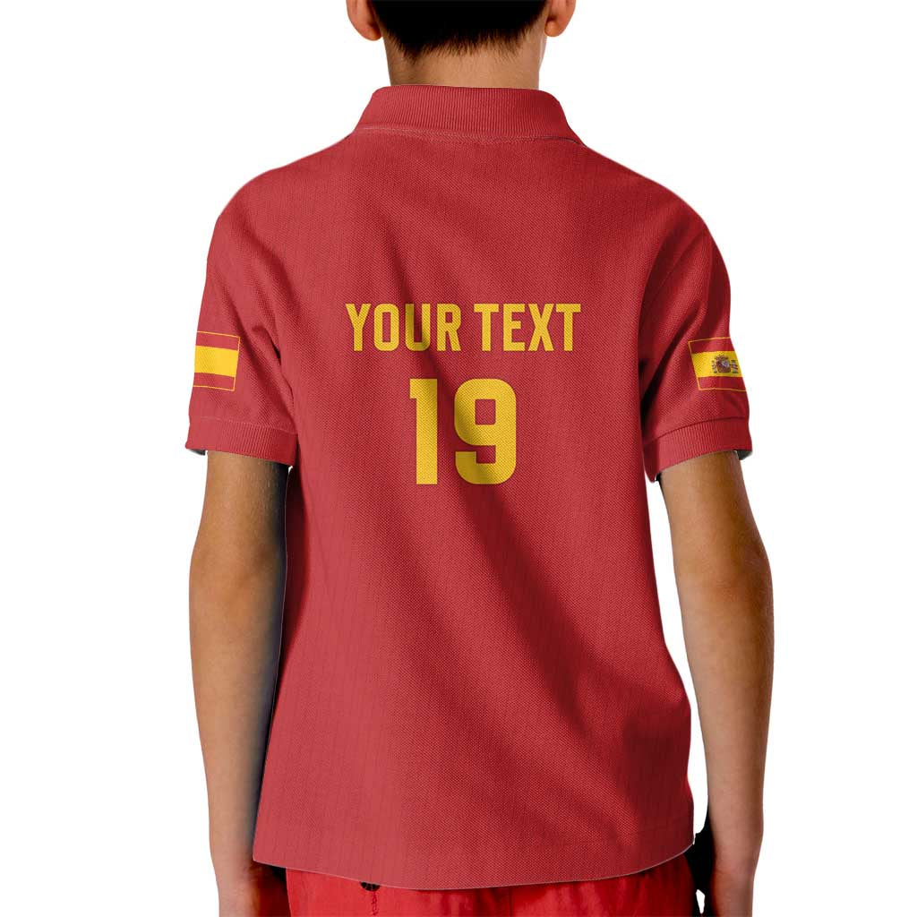 Custom World Football 2026 Spain Kid Polo Shirt Road To Champions Dream - Wonder Print Shop