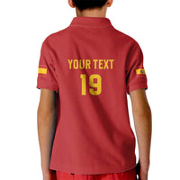 Custom World Football 2026 Spain Kid Polo Shirt Road To Champions Dream - Wonder Print Shop