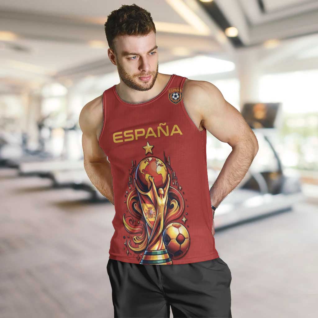Custom World Football 2026 Spain Men Tank Top Road To Champions Dream - Wonder Print Shop