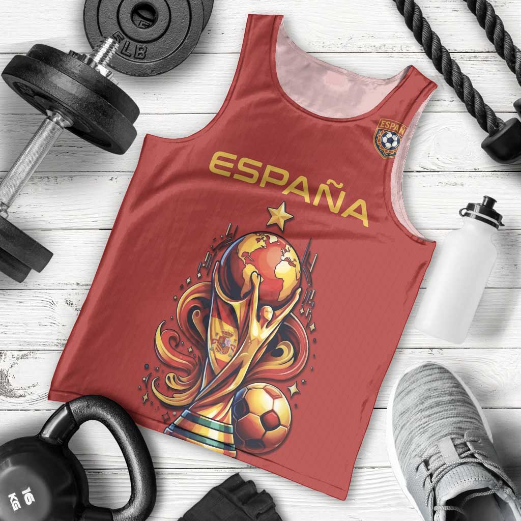 Custom World Football 2026 Spain Men Tank Top Road To Champions Dream - Wonder Print Shop