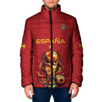 Custom World Football 2026 Spain Padded Jacket Road To Champions Dream - Wonder Print Shop
