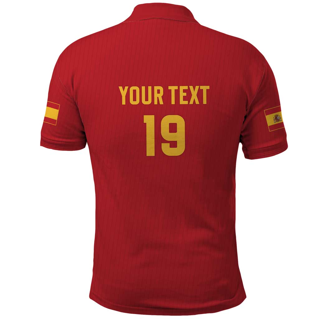 Custom World Football 2026 Spain Polo Shirt Road To Champions Dream - Wonder Print Shop