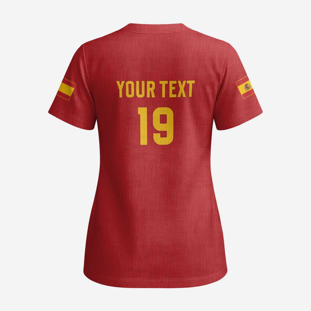 Custom World Football 2026 Spain Scrub Top Road To Champions Dream - Wonder Print Shop