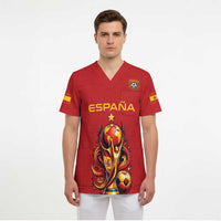 Custom World Football 2026 Spain Scrub Top Road To Champions Dream - Wonder Print Shop