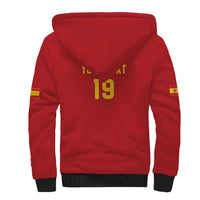 Custom World Football 2026 Spain Sherpa Hoodie Road To Champions Dream - Wonder Print Shop