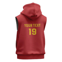 Custom World Football 2026 Spain Sleeveless Hoodie Road To Champions Dream - Wonder Print Shop