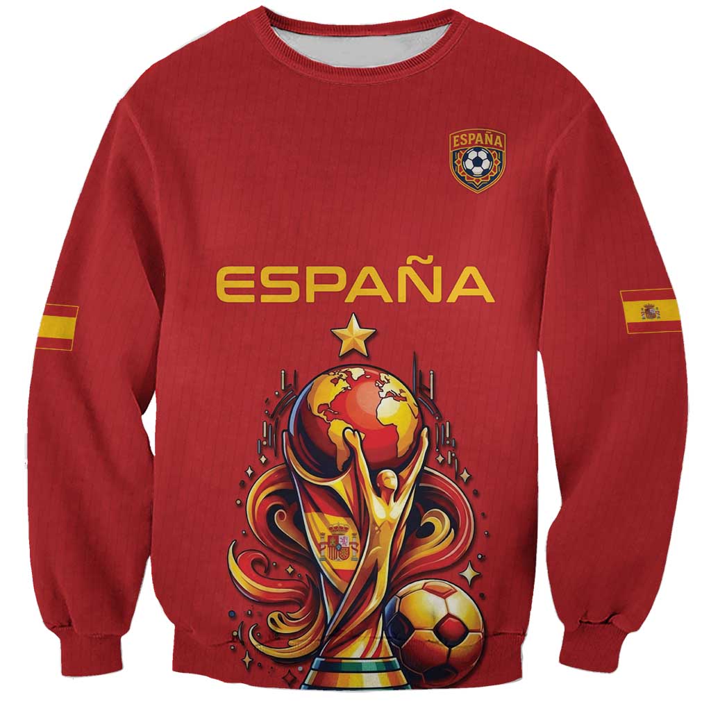 Custom World Football 2026 Spain Sweatshirt Road To Champions Dream - Wonder Print Shop