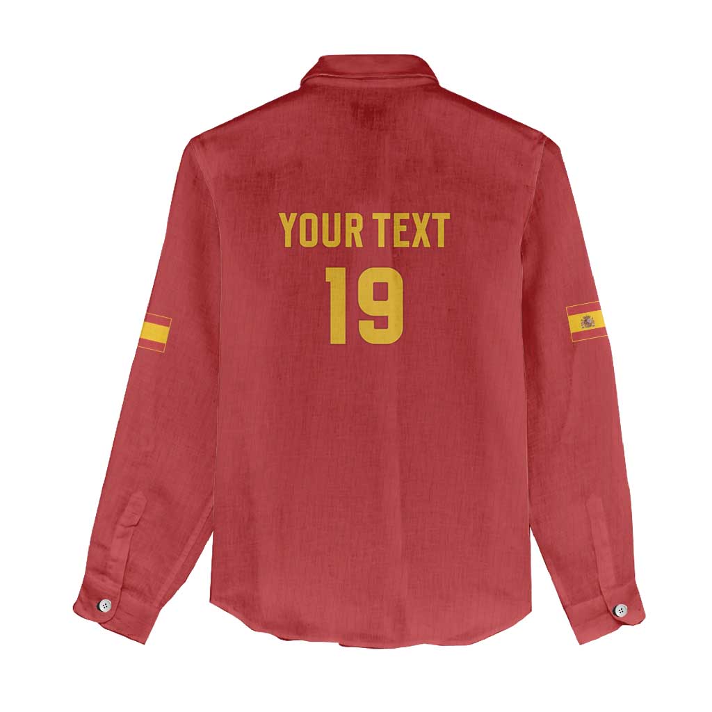 Custom World Football 2026 Spain Women Casual Shirt Road To Champions Dream - Wonder Print Shop