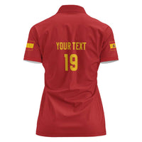 Custom World Football 2026 Spain Women Polo Shirt Road To Champions Dream - Wonder Print Shop