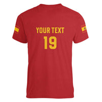 Custom World Football 2026 Spain Women V-Neck T-Shirt Road To Champions Dream - Wonder Print Shop