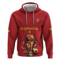 Custom World Football 2026 Spain Zip Hoodie Road To Champions Dream - Wonder Print Shop