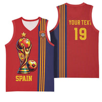 Custom World Football 2026 Spain Basketball Jersey Road To The Champions - Wonder Print Shop