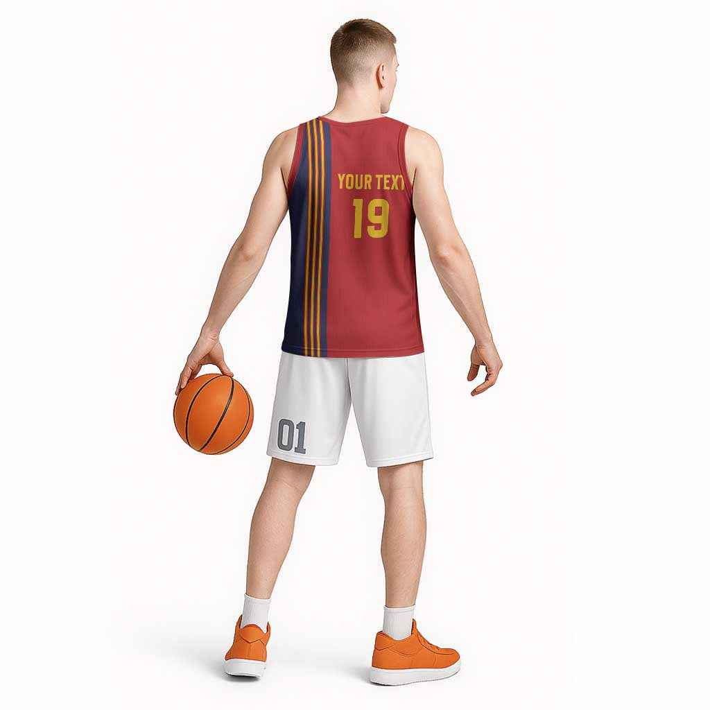 Custom World Football 2026 Spain Basketball Jersey Road To The Champions - Wonder Print Shop