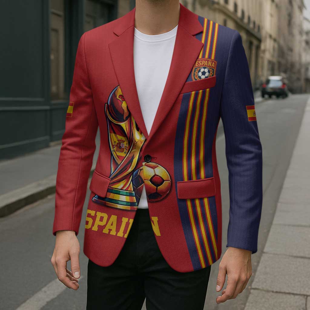 Custom World Football 2026 Spain Blazer Road To The Champions - Wonder Print Shop