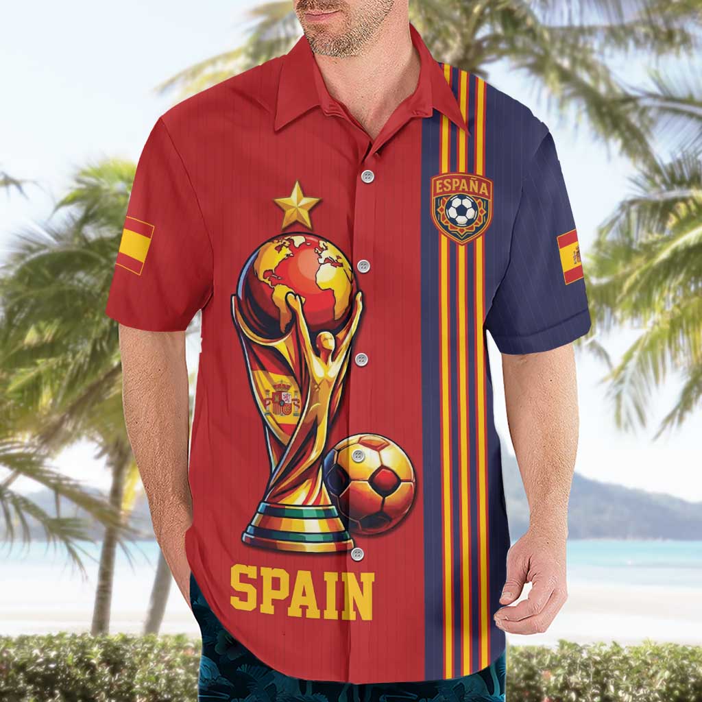 Custom World Football 2026 Spain Hawaiian Shirt Road To The Champions - Wonder Print Shop