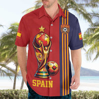 Custom World Football 2026 Spain Hawaiian Shirt Road To The Champions - Wonder Print Shop