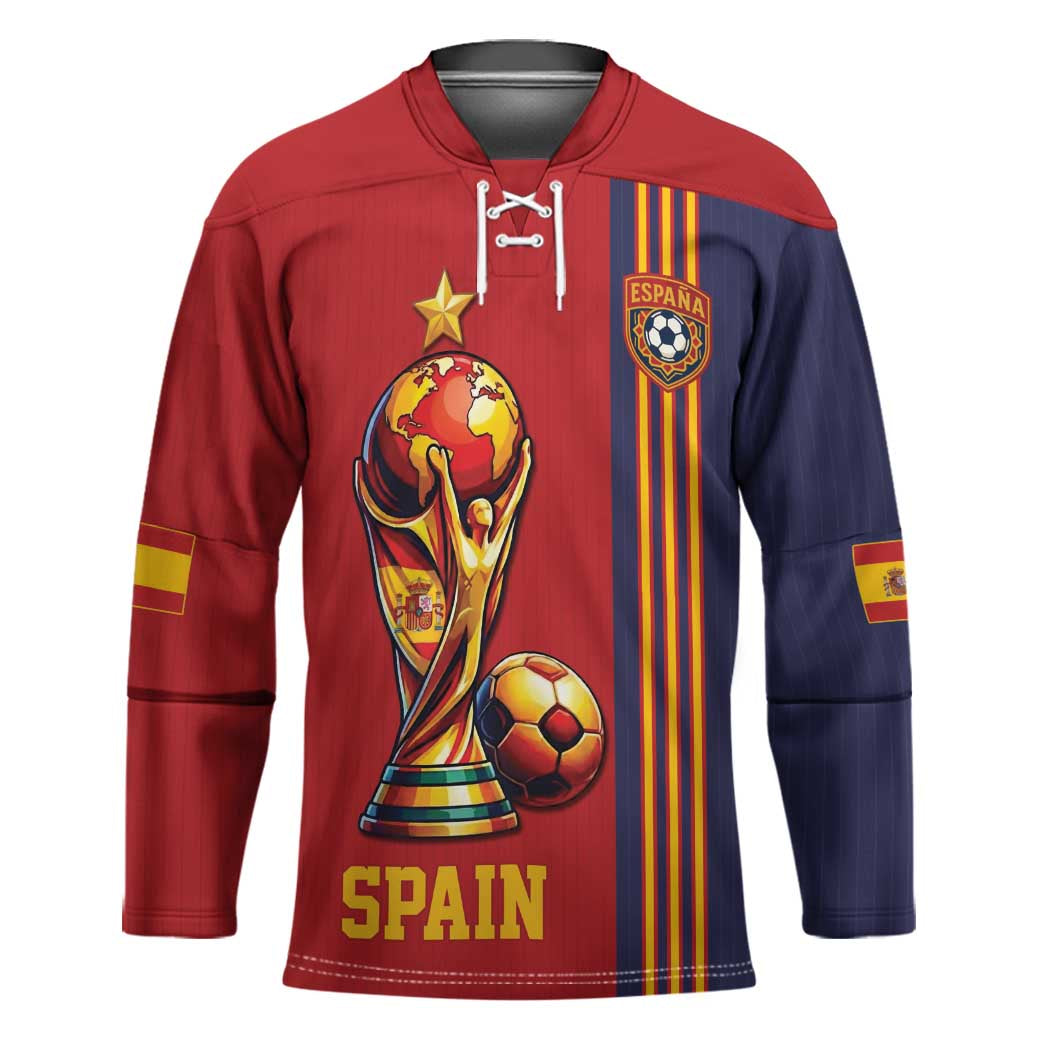Custom World Football 2026 Spain Hockey Jersey Road To The Champions - Wonder Print Shop