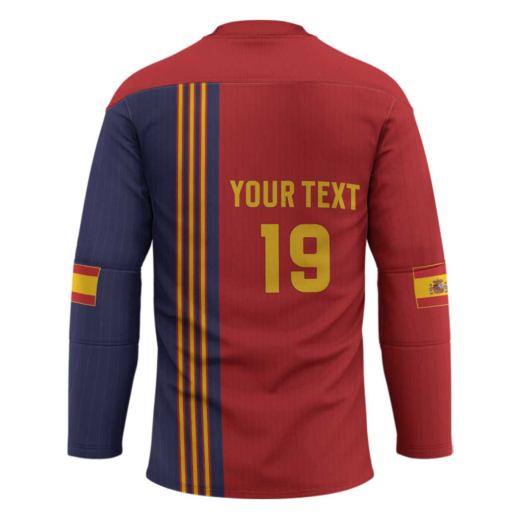 Custom World Football 2026 Spain Hockey Jersey Road To The Champions - Wonder Print Shop