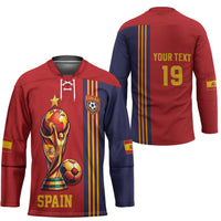 Custom World Football 2026 Spain Hockey Jersey Road To The Champions - Wonder Print Shop