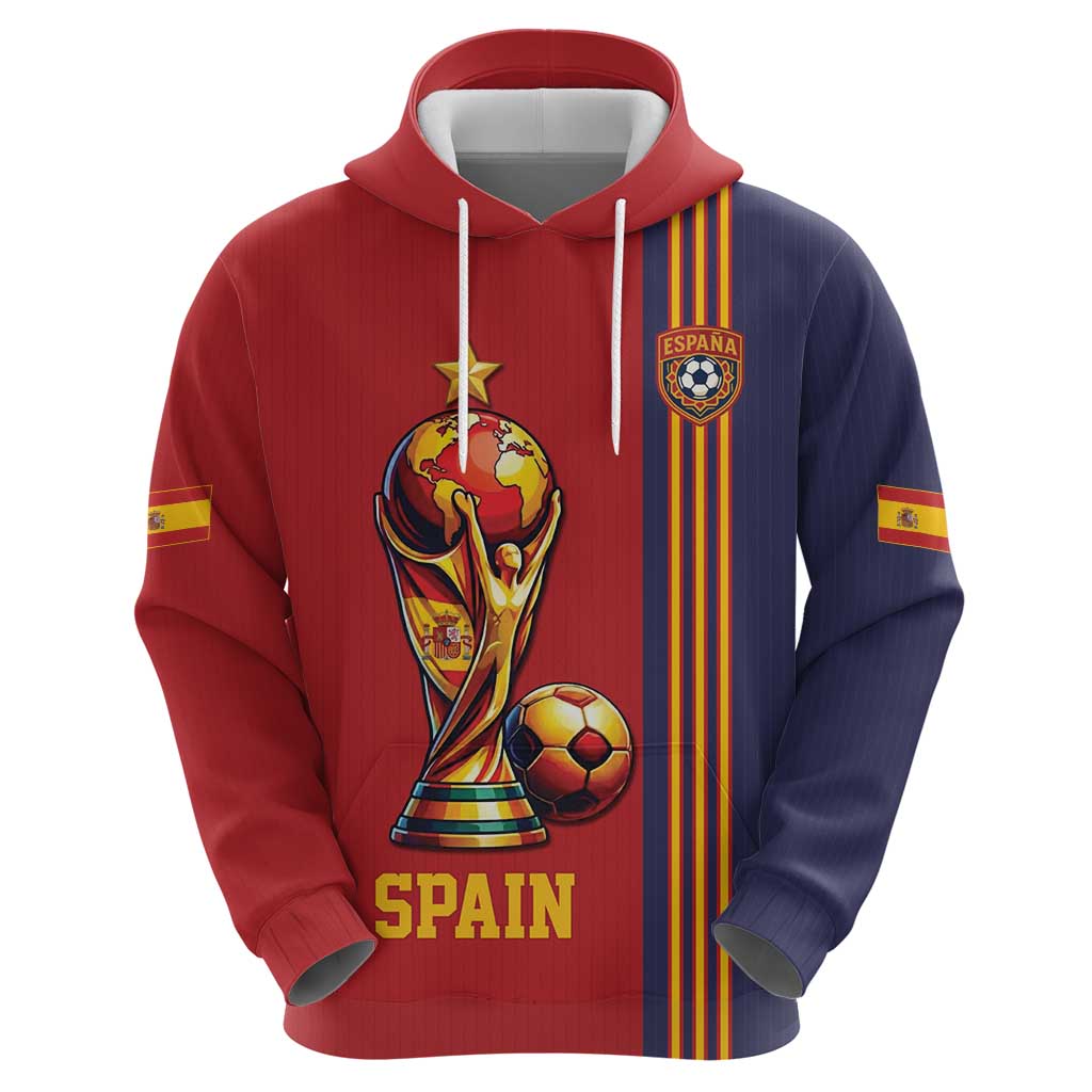 Custom World Football 2026 Spain Hoodie Road To The Champions - Wonder Print Shop