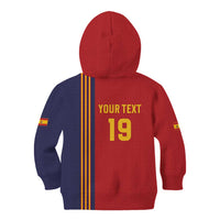 Custom World Football 2026 Spain Kid Hoodie Road To The Champions - Wonder Print Shop