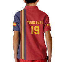 Custom World Football 2026 Spain Kid Polo Shirt Road To The Champions - Wonder Print Shop