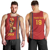 Custom World Football 2026 Spain Men Tank Top Road To The Champions - Wonder Print Shop