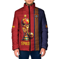 Custom World Football 2026 Spain Padded Jacket Road To The Champions - Wonder Print Shop