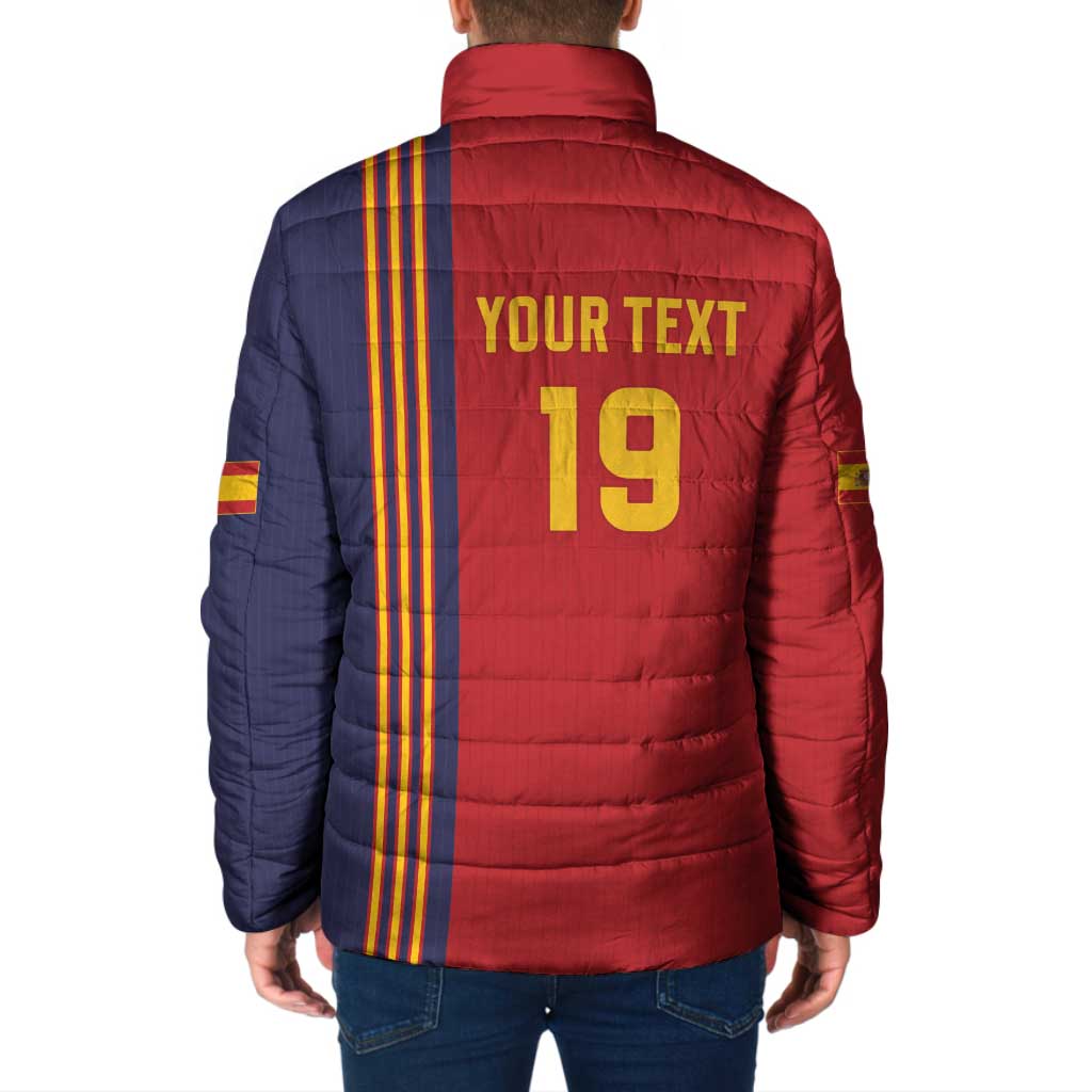 Custom World Football 2026 Spain Padded Jacket Road To The Champions - Wonder Print Shop