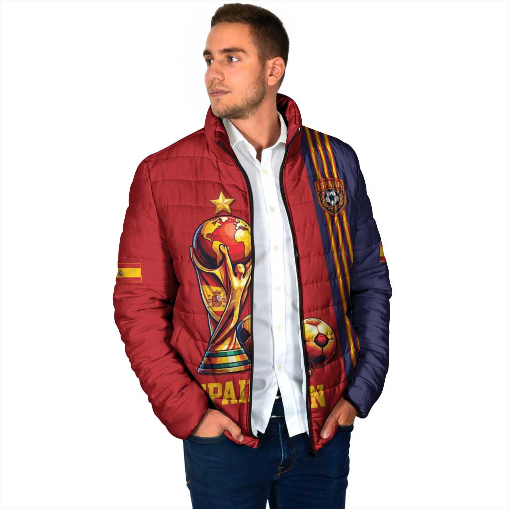 Custom World Football 2026 Spain Padded Jacket Road To The Champions - Wonder Print Shop