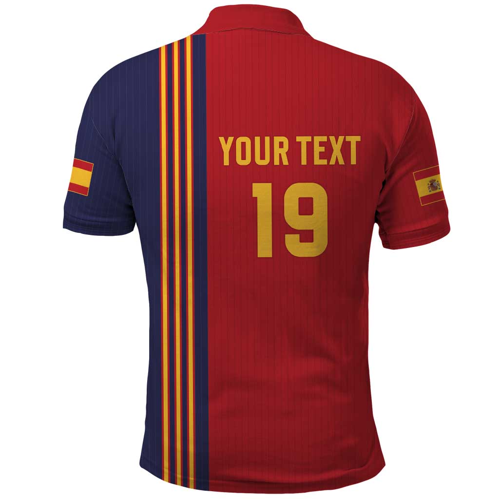 Custom World Football 2026 Spain Polo Shirt Road To The Champions - Wonder Print Shop
