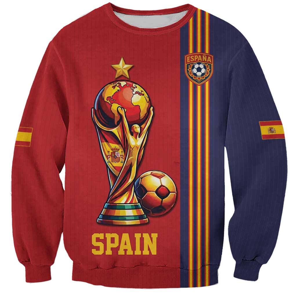 Custom World Football 2026 Spain Sweatshirt Road To The Champions - Wonder Print Shop
