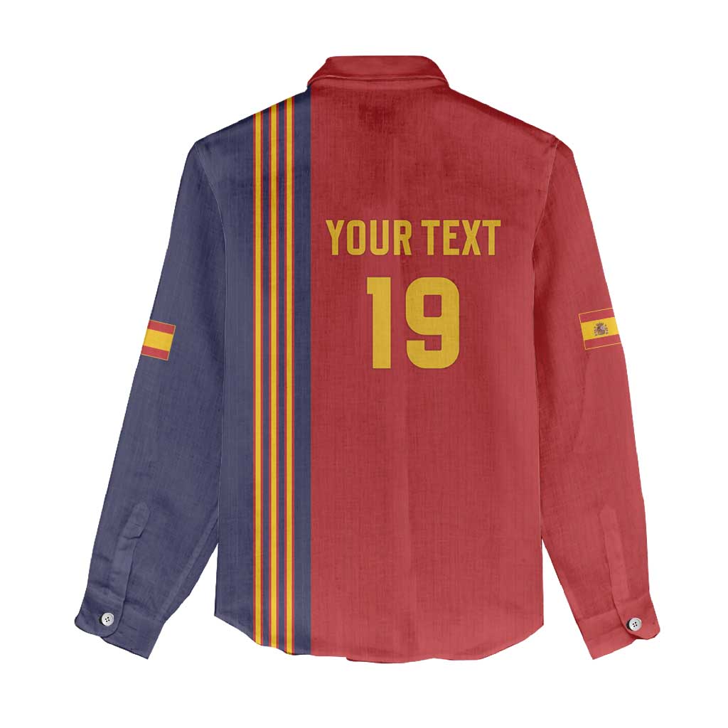 Custom World Football 2026 Spain Women Casual Shirt Road To The Champions - Wonder Print Shop